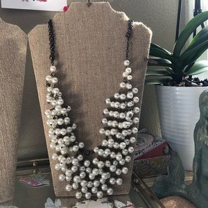 Plunder Lottie cluster pearl necklace- adjustable!